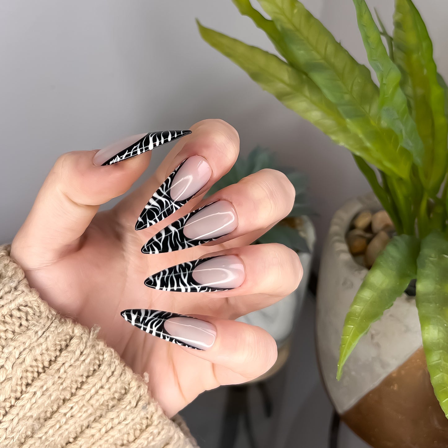 The Original Zebra French Tip Set