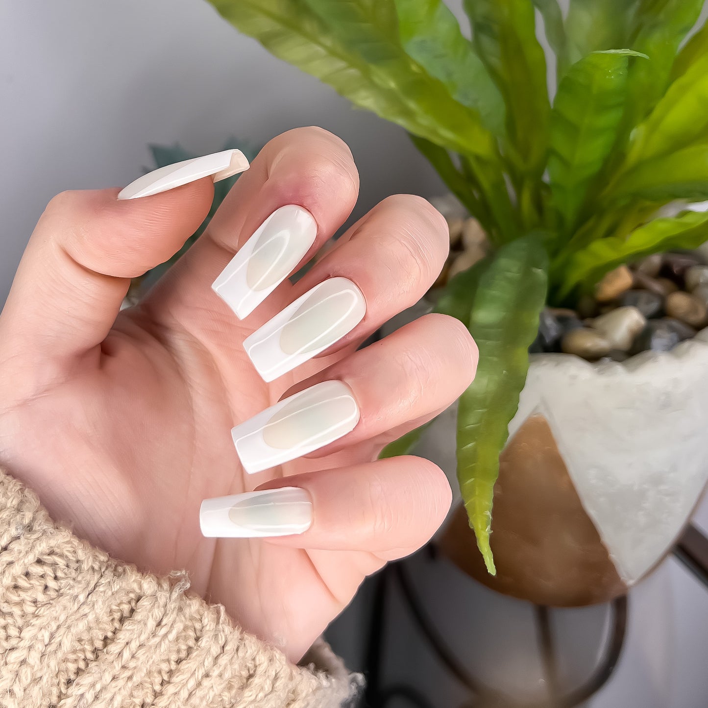 The Milky French Tip Set