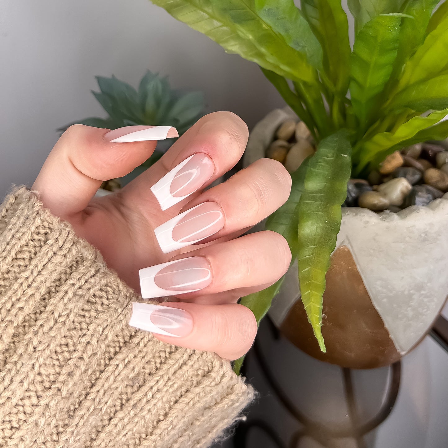 The White French Tip Set