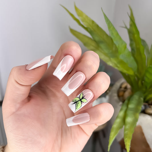 The Green Butterfly French Tip Set