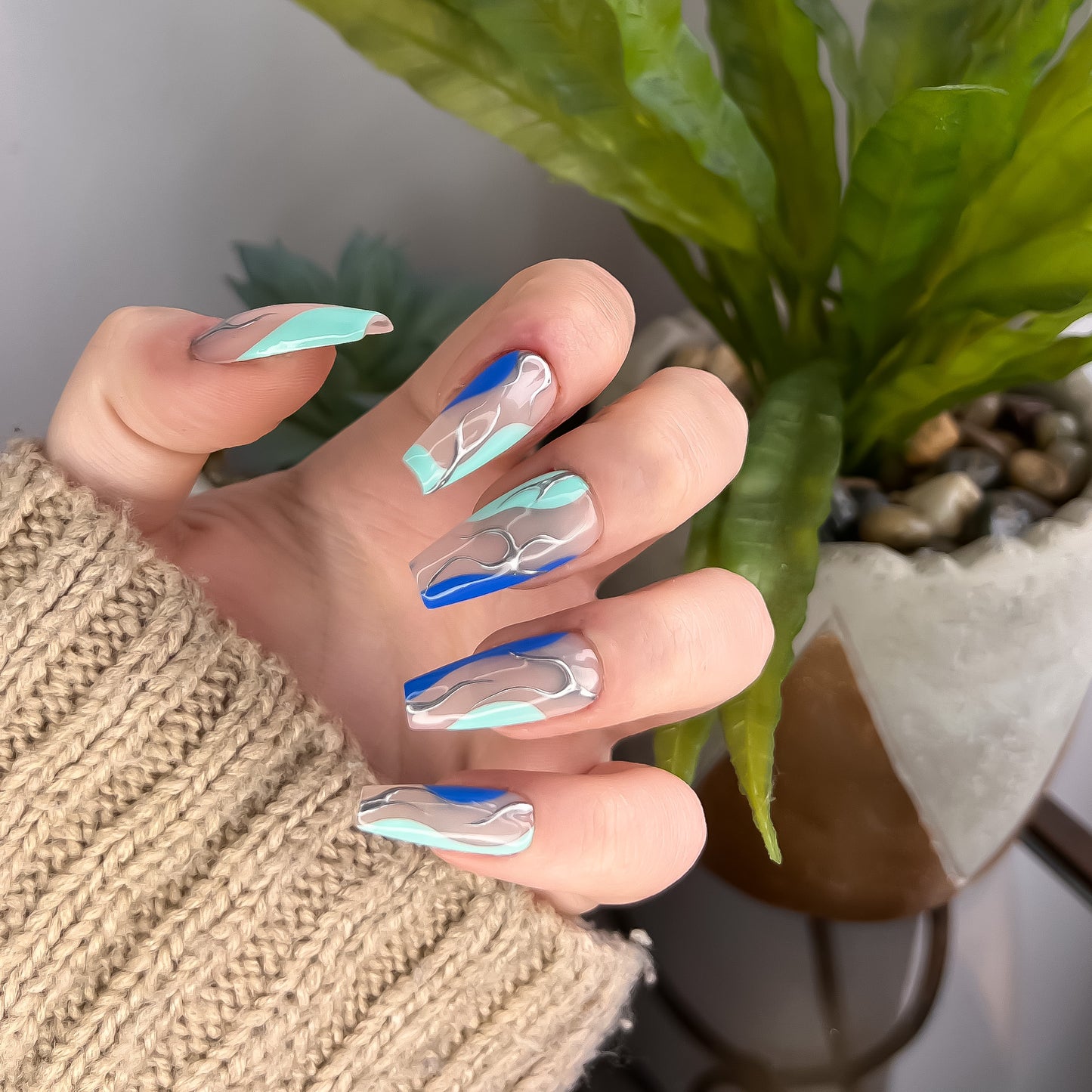 The Spikey Blue Set